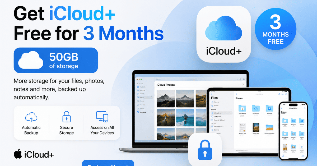 Get iCloud+ Free for 3 Months Indonesia